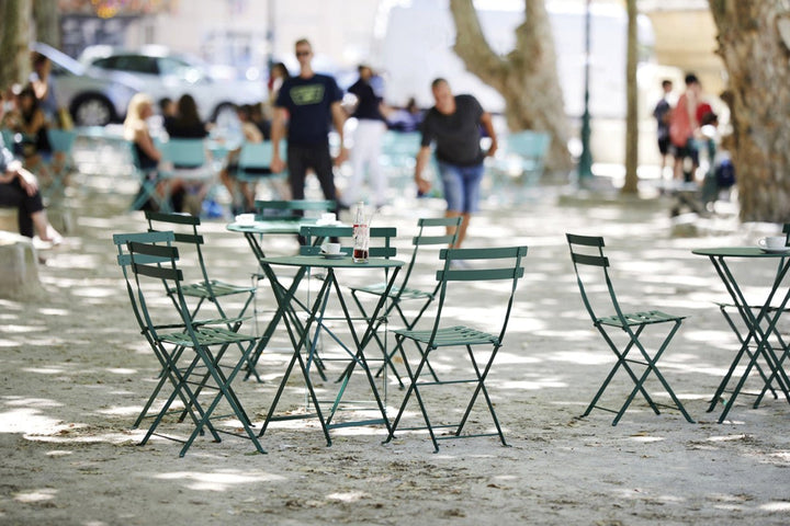 Bistro+ Round Table - 24" - Fermob - Outdoor Furniture - Honey Textured - HORNE