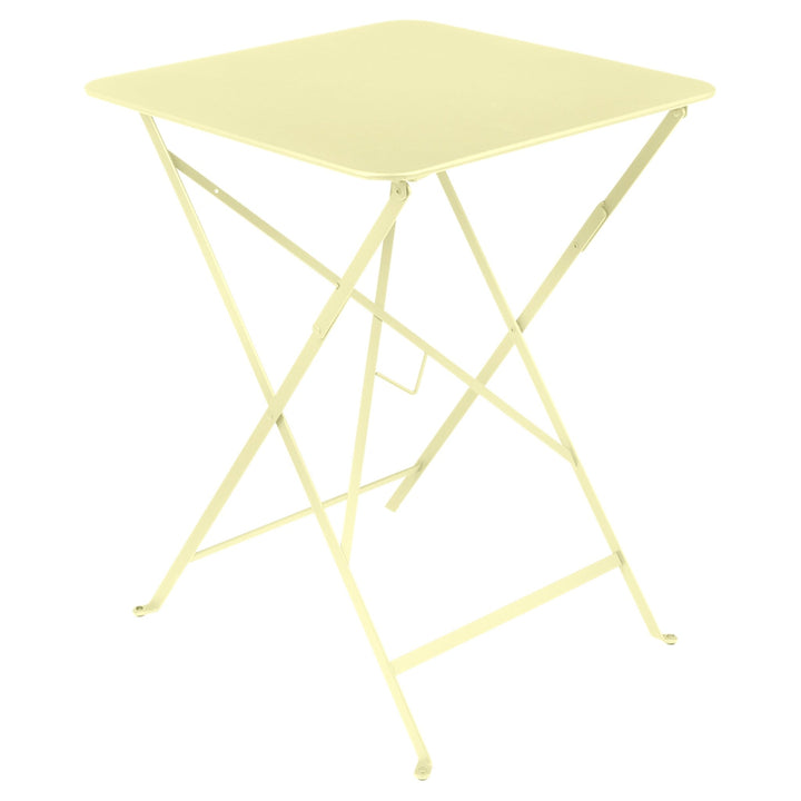Bistro Square Folding Table - 22" x 22" - Fermob - Outdoor Furniture - Frosted Lemon - HORNE