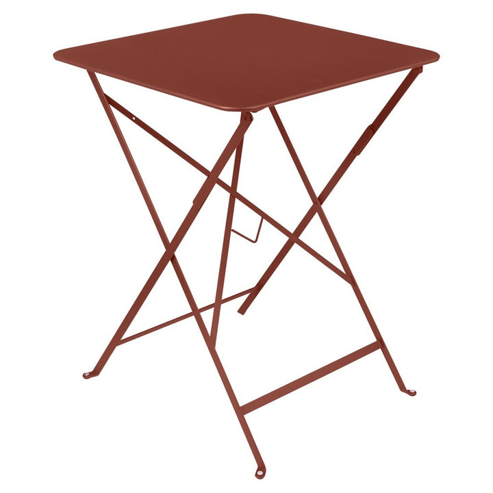 Bistro Square Folding Table - 22" x 22" - Fermob - Outdoor Furniture - Red Ochre - HORNE