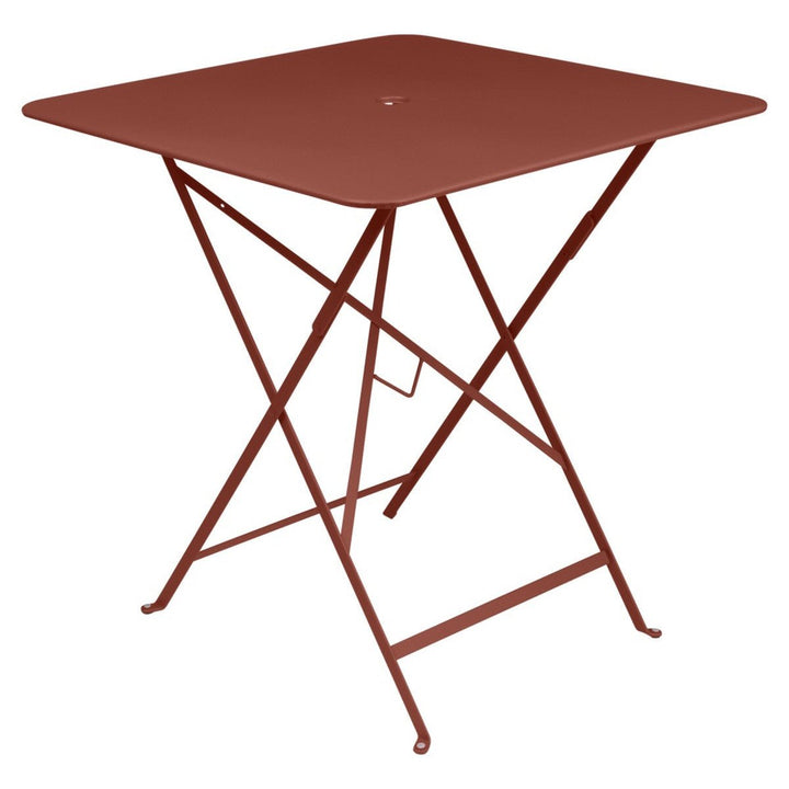 Bistro Square Folding Table - 28" x 28" - Fermob - Outdoor Furniture - Red Ochre - HORNE