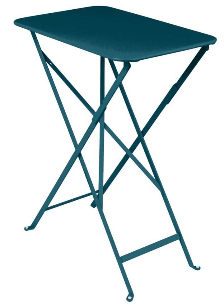 Bistro Table - 22" x 15" - Fermob - Outdoor Furniture - Acapulco Blue - HORNE