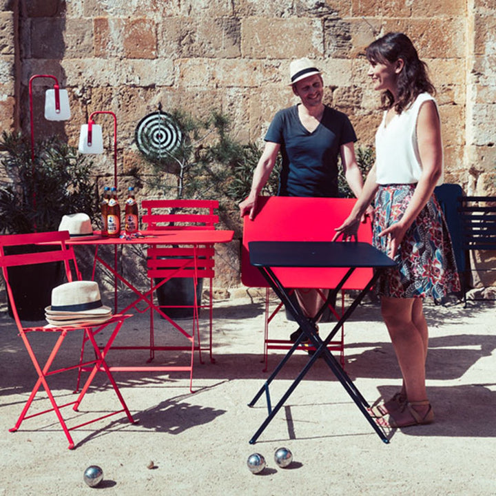 Bistro Table - 38" x 22" - Fermob - Outdoor Furniture - Red Ochre - HORNE