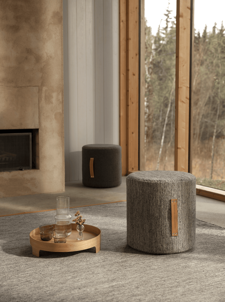 Björk Pouf/Stool - Design House Stockholm - Stools + Benches + Ottomans - Dark Grey - HORNE