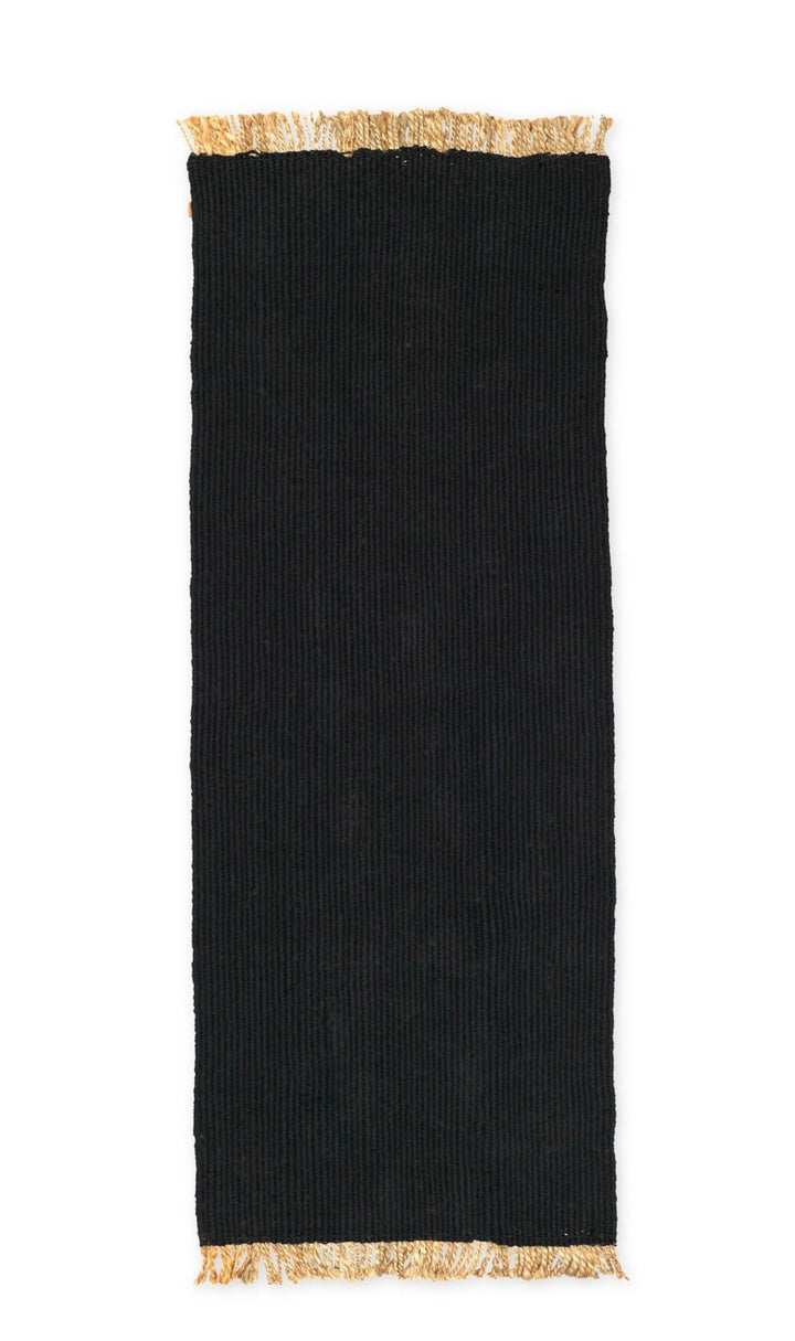 Block Runner - Ferm Living Rugs - Black - HORNE