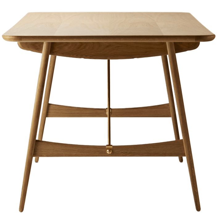 BM1160 Hunting Table - Carl Hansen & Son - Tables + Desks - Oiled Oak - Brass - HORNE