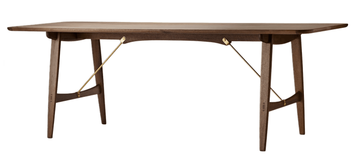 BM1160 Hunting Table - Carl Hansen & Son - Tables + Desks - Oiled Walnut - Brass - HORNE