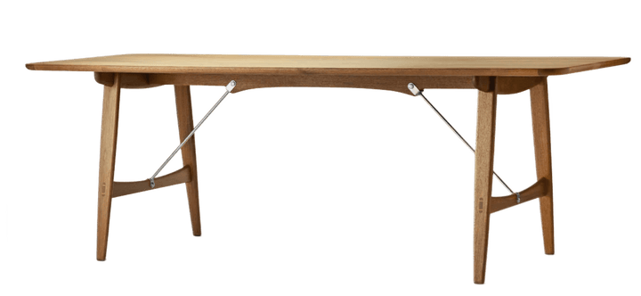 BM1160 Hunting Table - Carl Hansen & Son - Tables + Desks - Oiled Oak - Stainless Steel - HORNE