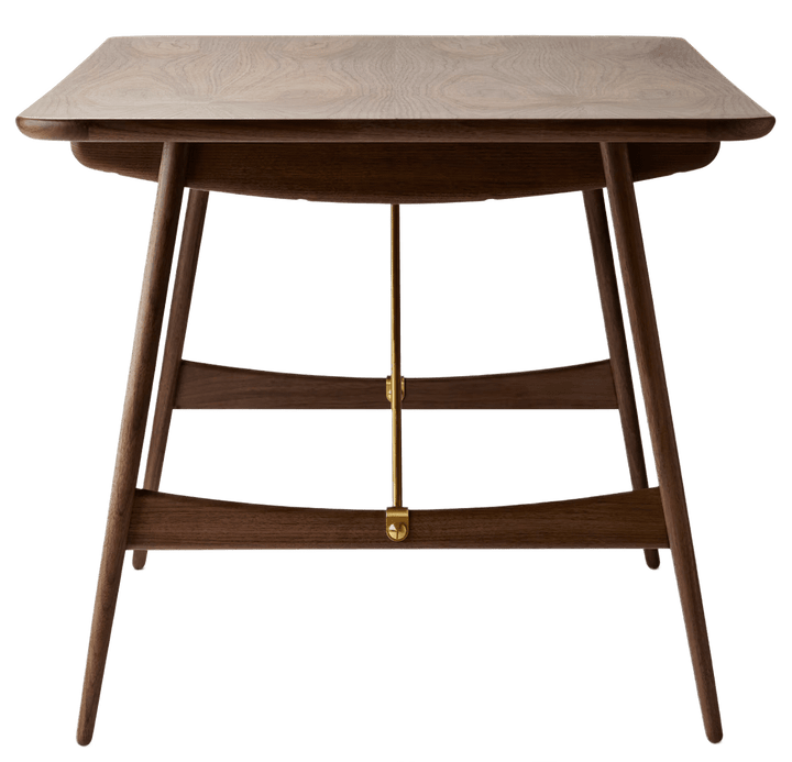 BM1160 Hunting Table - Carl Hansen & Son - Tables + Desks - Oiled Walnut - Brass - HORNE