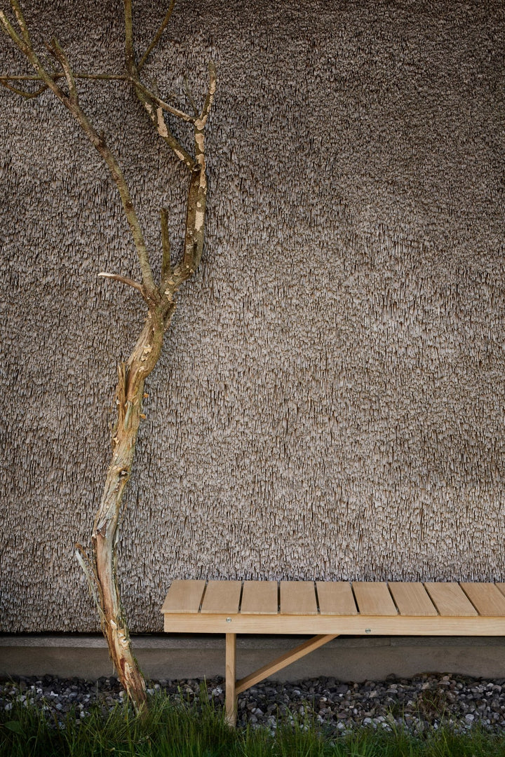 BM1871 Outdoor Bench - Carl Hansen & Son - Stools + Benches + Ottomans - Add Heritage Papyrus Cushion - HORNE