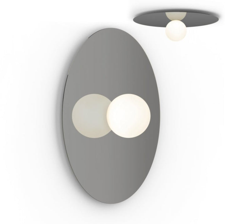 Bola Disc Flush - Pablo Designs - Wall Sconces - 32" - Gunmetal - HORNE
