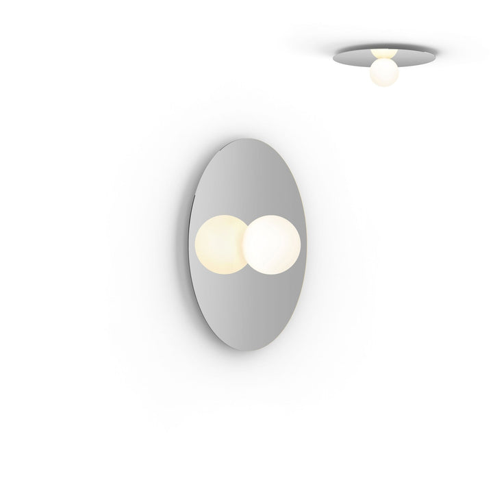 Bola Disc Flush - Pablo Designs - Wall Sconces - 18" - Chrome - HORNE