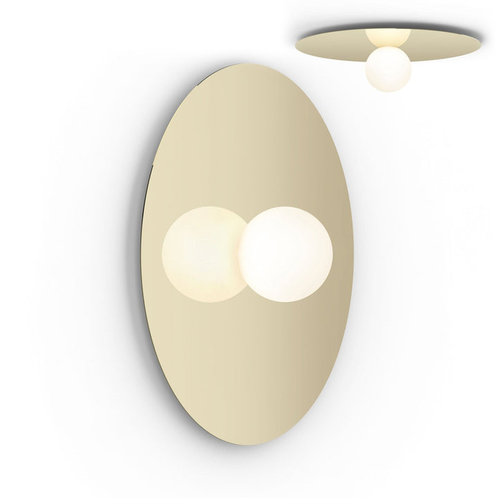 Bola Disc Flush - Pablo Designs - Wall Sconces - 32" - Brass - HORNE