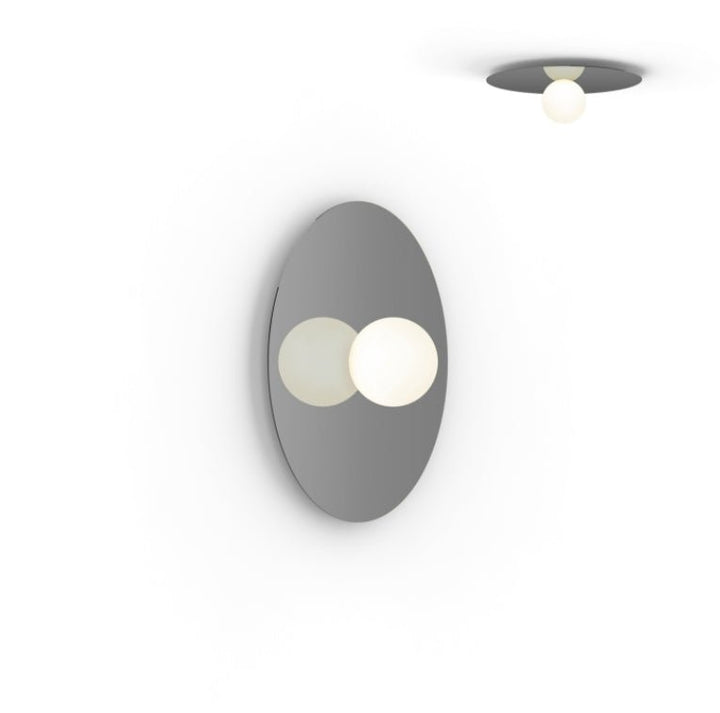 Bola Disc Flush - Pablo Designs - Wall Sconces - 18" - Gunmetal - HORNE