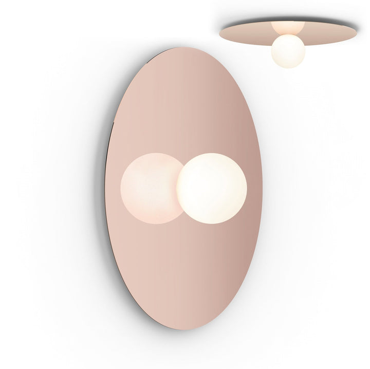 Bola Disc Flush - Pablo Designs - Wall Sconces - 32" - Rose Gold - HORNE