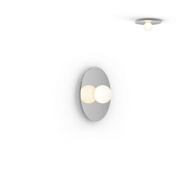 Bola Disc Flush - Pablo Designs - Wall Sconces - 12" - Chrome - HORNE