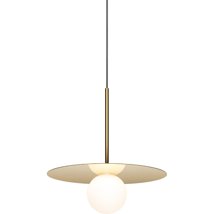 Bola Disc Pendant - Pablo Designs - Pendants - 12" - Brass - HORNE