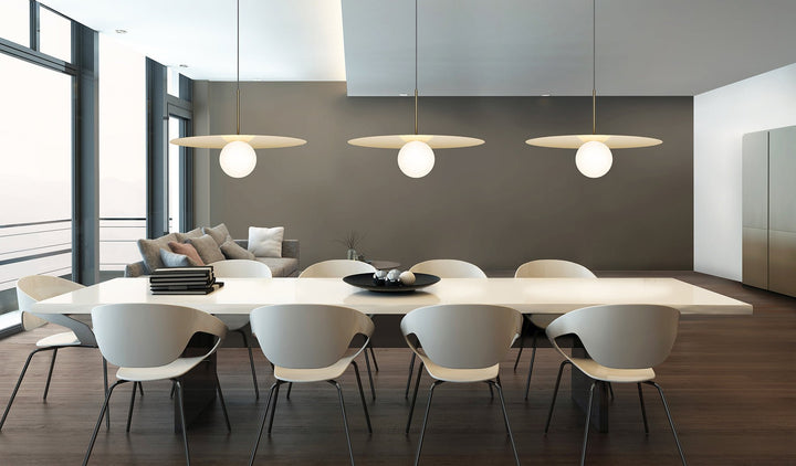 Bola Disc Pendant - Pablo Designs - Pendants - 32" - Gunmetal - HORNE