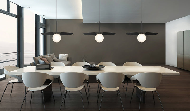 Bola Disc Pendant - Pablo Designs - Pendants - 32" - Gunmetal - HORNE