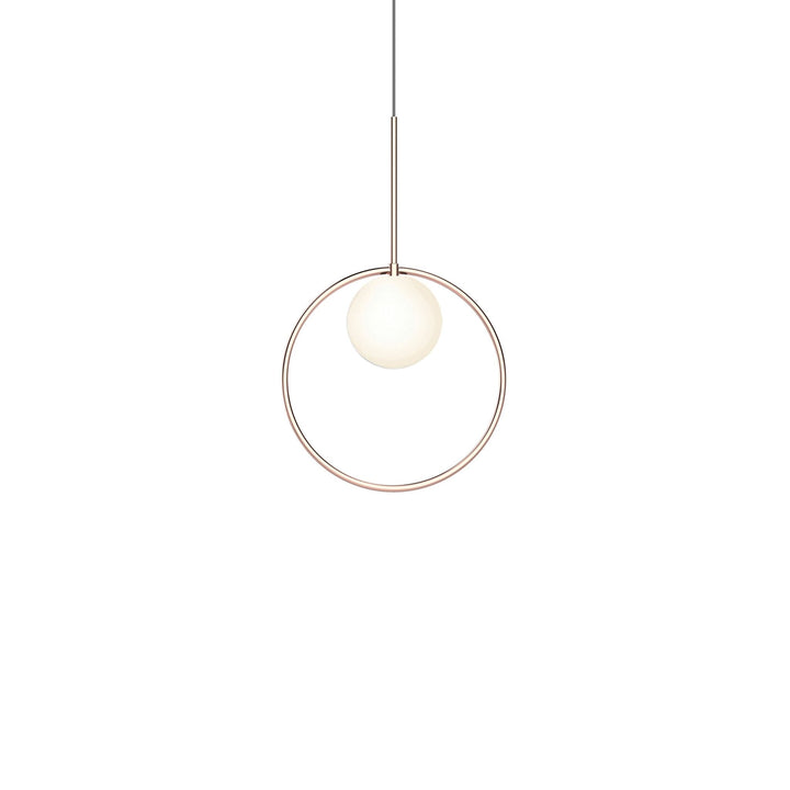 Bola Halo Pendant - Pablo Designs - Pendants - 12"dia Shade - Rose Gold - HORNE