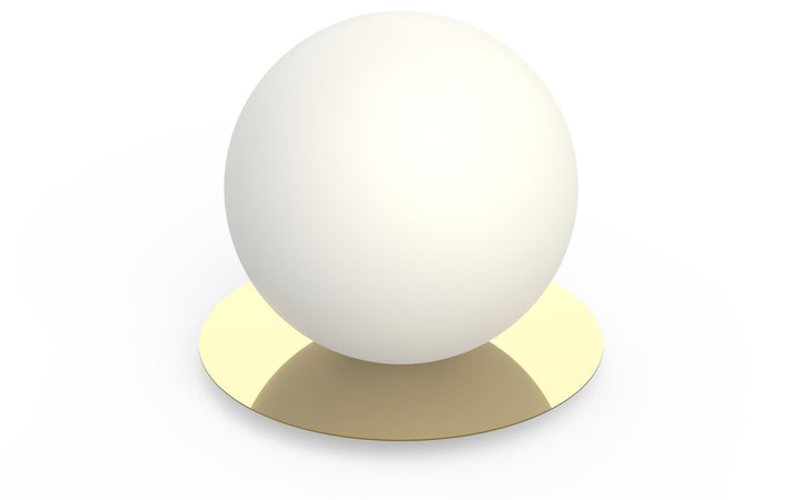 Bola Sphere Table Lamp - Pablo Designs - Table + Task - 12" Dia - Brass - HORNE