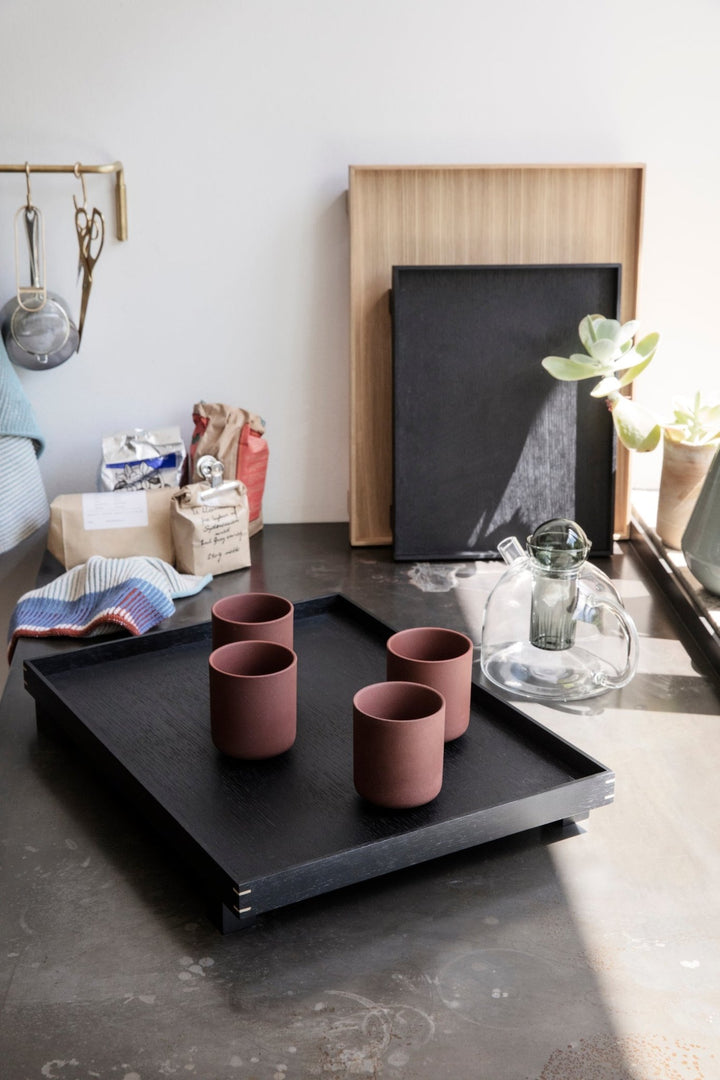 Bon Wooden Tray - Ferm Living - Serveware - Smoked Oak - X Small - HORNE