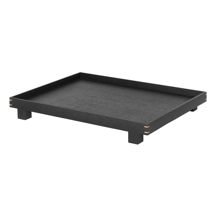 Bon Wooden Tray - Ferm Living - Serveware - Black - Large - HORNE