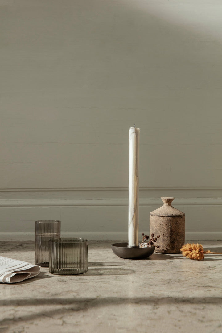 Bowl Candle Holder - Single - Ferm Living - Candle Holders - Brass - HORNE