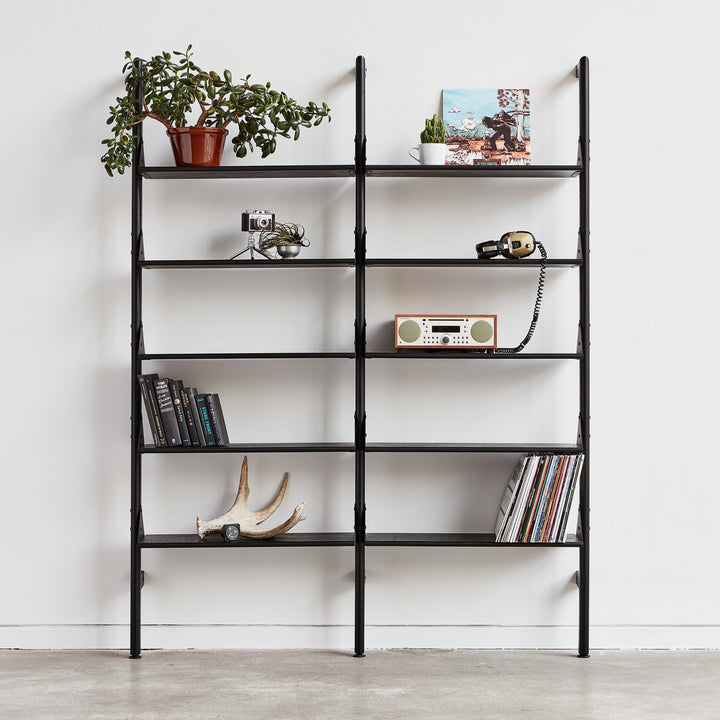 Branch - 2 Shelving Unit - Gus* Modern - Shelving - Black Frame/Black Brackets - HORNE