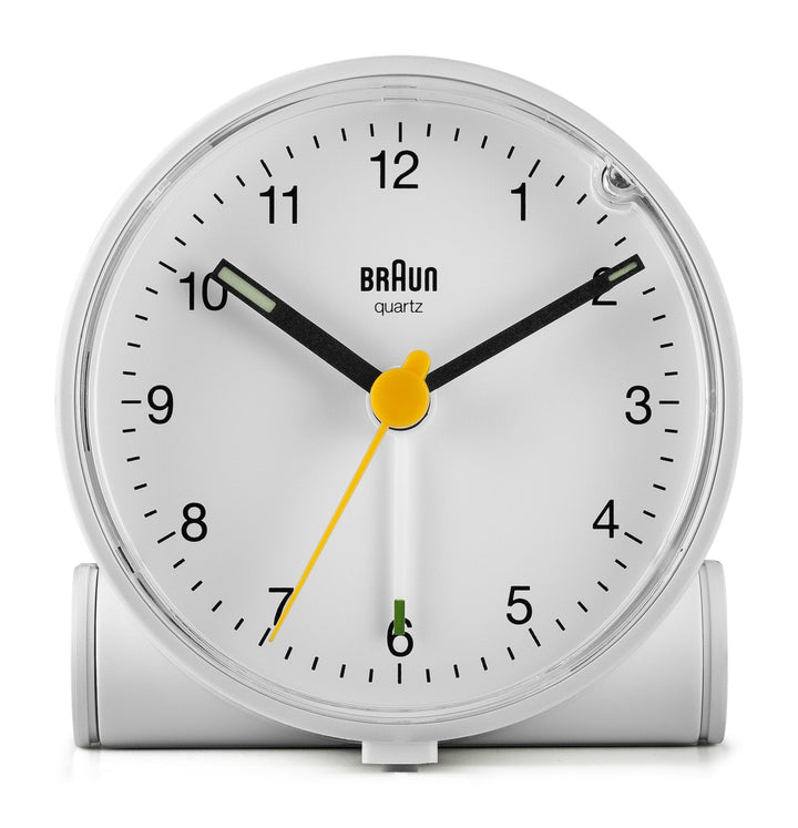 Braun Classic Alarm Clock - BC01 - Braun - Clocks - White Case & White Dial - HORNE
