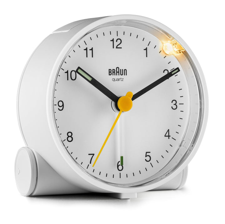 Braun Classic Alarm Clock - BC01 - Braun - Clocks - White Case & White Dial - HORNE