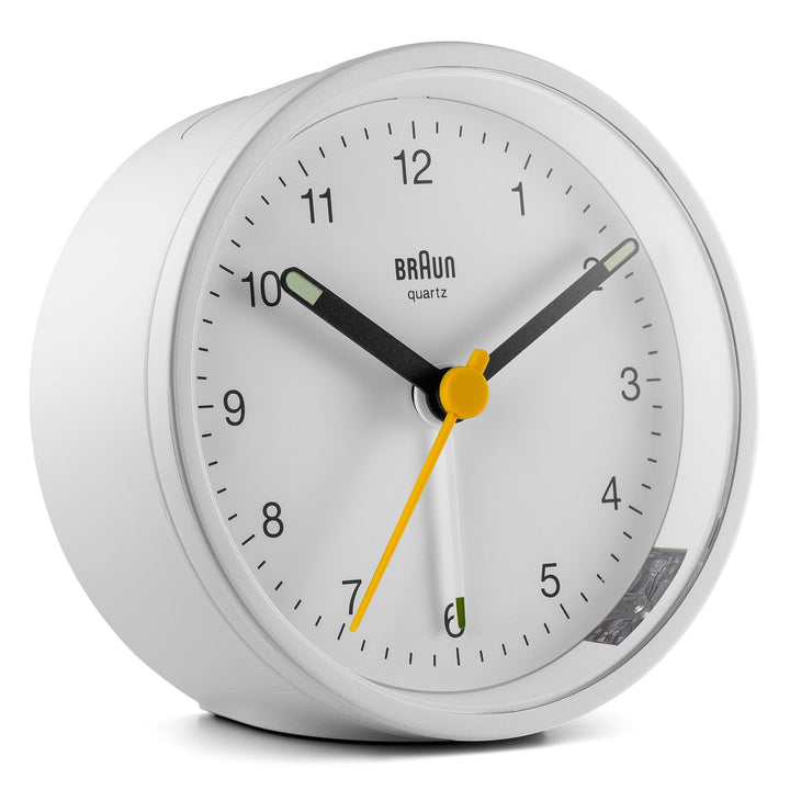 Braun Classic Alarm Clock - BC12 - Braun - Clocks - White Case & White Dial - HORNE