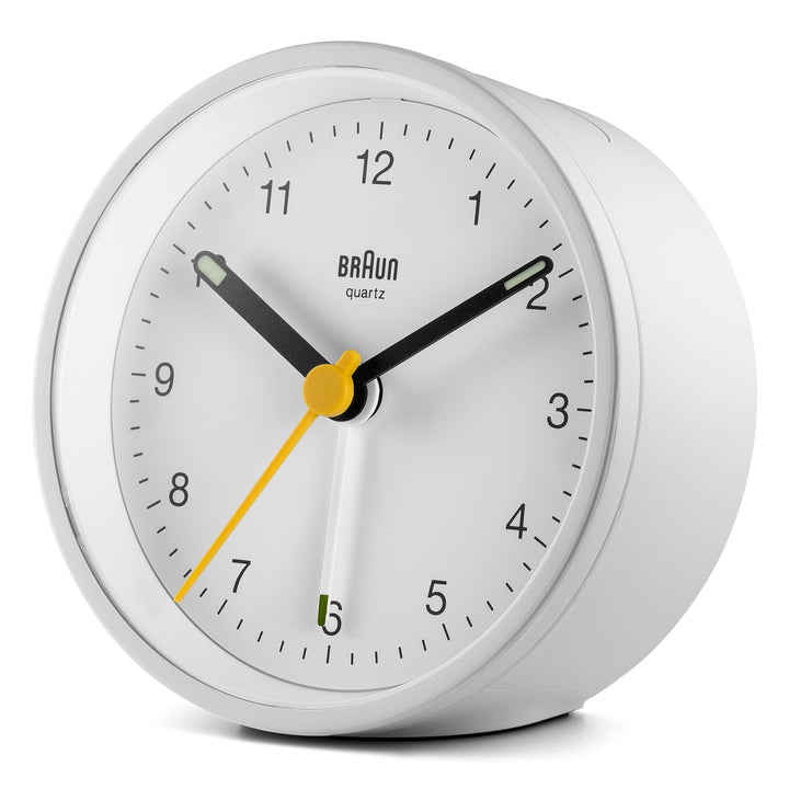 Braun Classic Alarm Clock - BC12 - Braun - Clocks - White Case & White Dial - HORNE