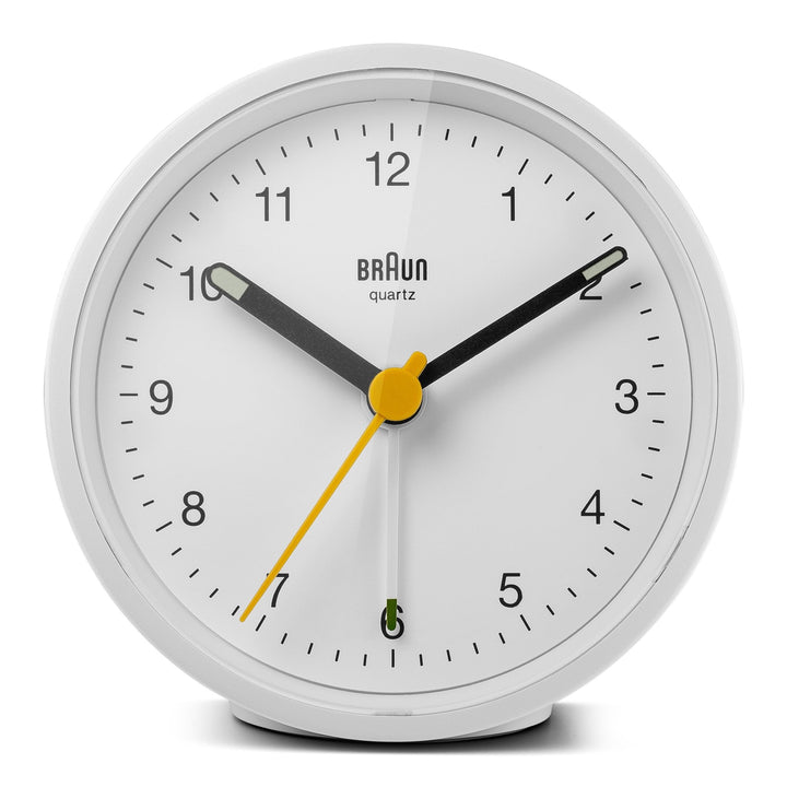 Braun Classic Alarm Clock - BC12 - Braun - Clocks - White Case & White Dial - HORNE
