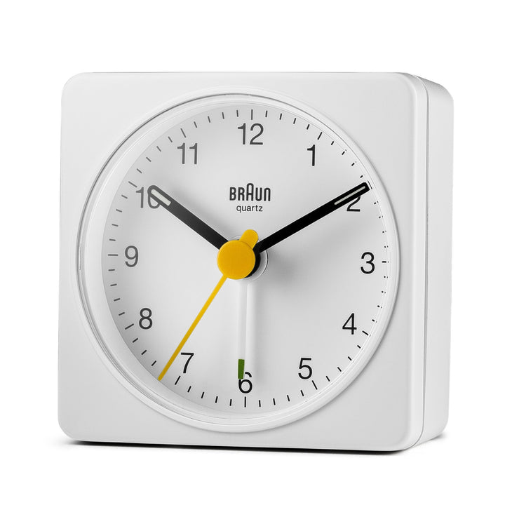 Braun Classic Alarm Clock - BC2X - Braun - Clocks - White Case & White Dial - HORNE