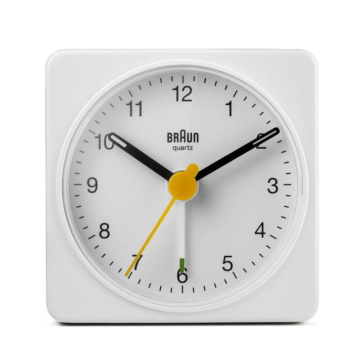 Braun Classic Alarm Clock - BC2X - Braun - Clocks - White Case & White Dial - HORNE