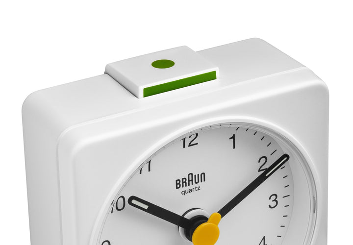 Braun Classic Alarm Clock - BC2X - Braun - Clocks - White Case & White Dial - HORNE