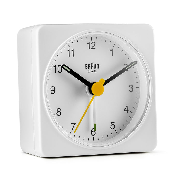 Braun Classic Alarm Clock - BC2X - Braun - Clocks - White Case & White Dial - HORNE