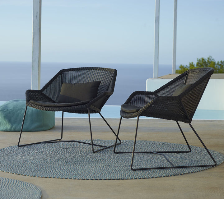 Breeze Lounge Chair - Cane Line - Outdoor Furniture - White Grey - White Cushion - HORNE