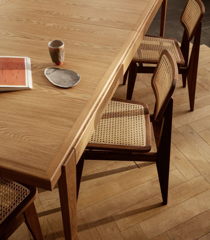 C - Chair Dining Chair - All French Cane - Gubi - Chairs - Black Stained Oak - HORNE