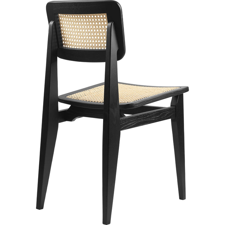 C - Chair Dining Chair - All French Cane - Gubi - Chairs - Black Stained Oak - HORNE