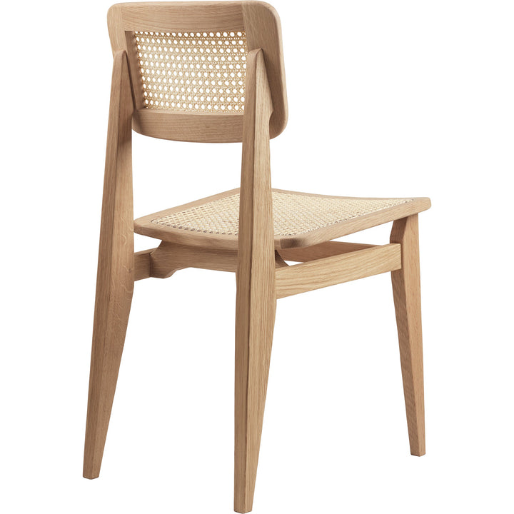 C - Chair Dining Chair - All French Cane - Gubi - Chairs - Black Stained Oak - HORNE