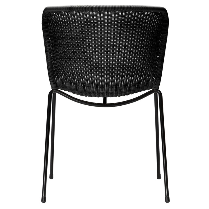 C603 Outdoor Dining Chair - Feelgood Designs - Outdoor Furniture - Black Seat/ Black Frame - HORNE