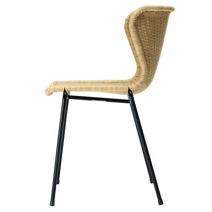 C603 Outdoor Dining Chair - Feelgood Designs - Outdoor Furniture - Black Seat/ Black Frame - HORNE