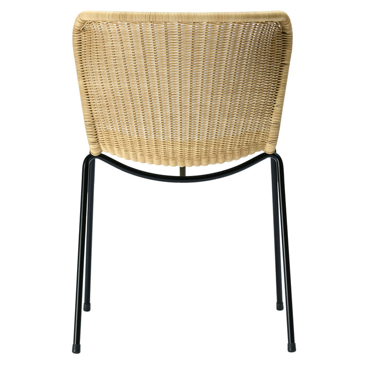 C603 Outdoor Dining Chair - Feelgood Designs - Outdoor Furniture - Black Seat/ Black Frame - HORNE