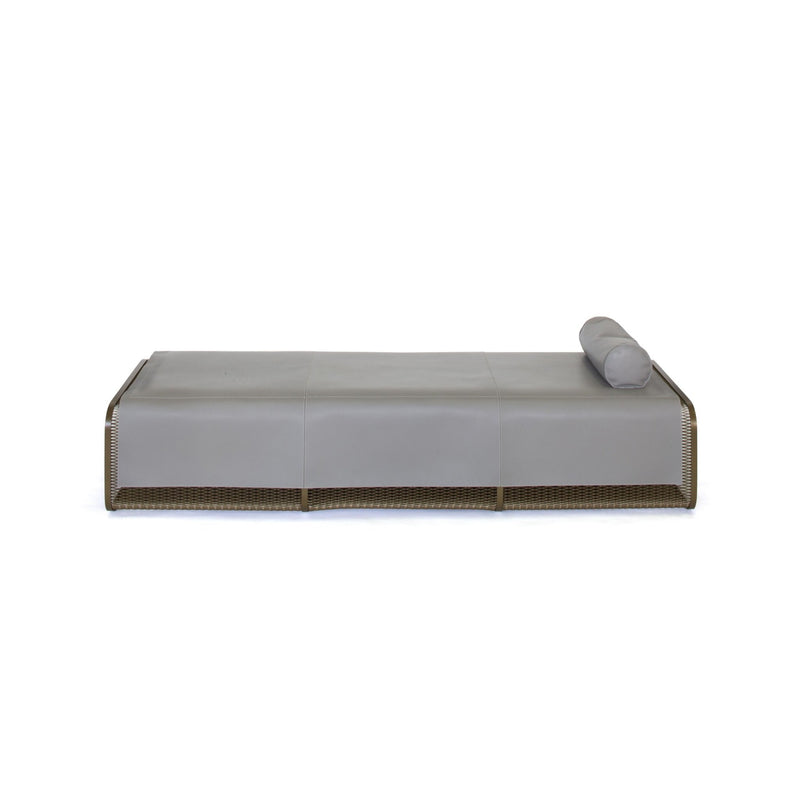 Caballito Chaise Longue - Oscar Maschera - Stools + Benches + Ottomans - Black Suede - HORNE