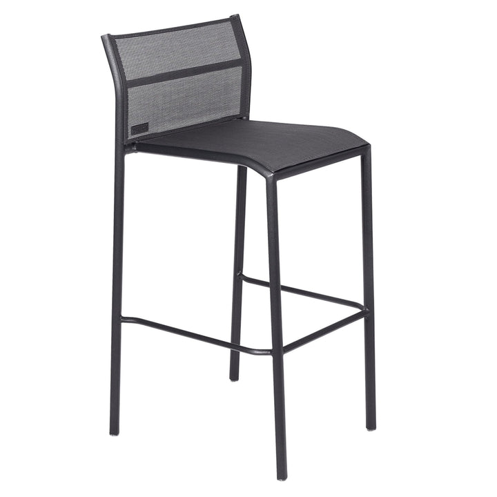 Cadiz High Barstool - Stereo Fabric - Set of 4 - Fermob - Outdoor Furniture - Anthracite - HORNE