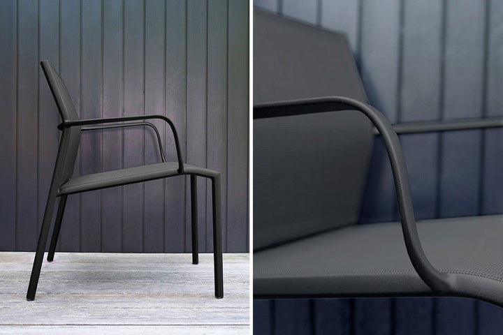 Cadiz Low Armchair - Stereo Fabric - Set of 2 - Fermob - Outdoor Furniture - Clay Grey - HORNE