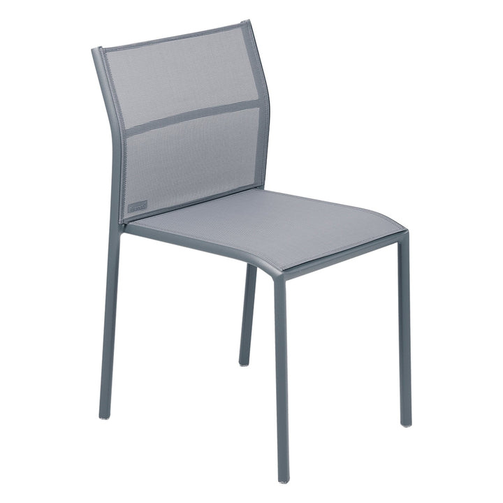 Cadiz Side Chair - Stereo Fabric - Set of 4 - Fermob - Outdoor Furniture - Storm Grey - HORNE