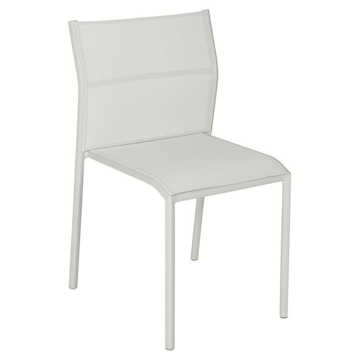 Cadiz Side Chair - Stereo Fabric - Set of 4 - Fermob - Outdoor Furniture - Clay Grey - HORNE