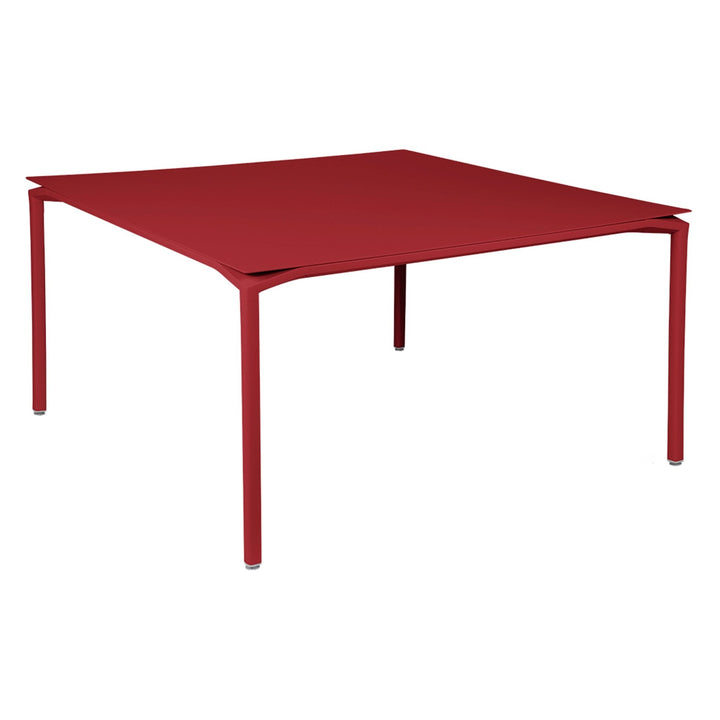 Calvi Table 55" x 55" - Fermob - Outdoor Furniture - Chili Red - HORNE